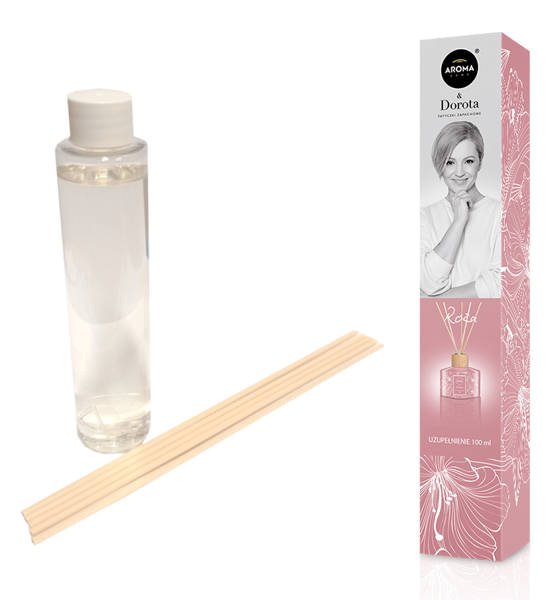 Aroma Refill patyczki zapachowe 100ml - Róża