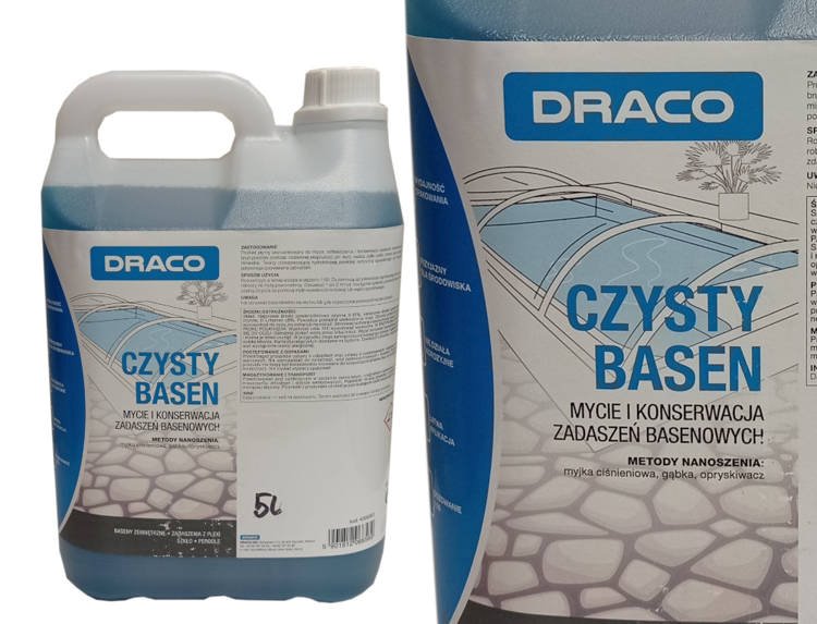 Draco CZYSTY BASEN 5L - mycie zadaszeń basenowych