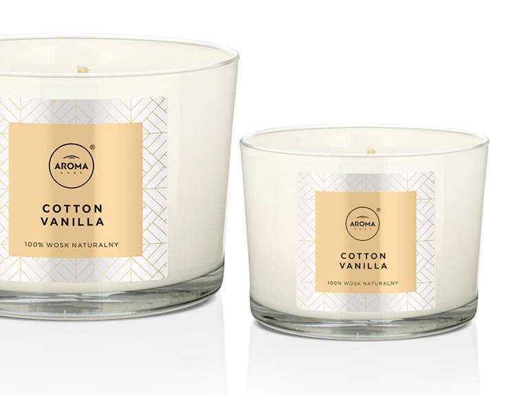 Aroma Świeca zapachowa 115g - Cotton Vanilla