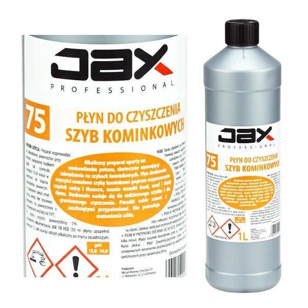 JAX 75  Płyn 1L - Do czyszczenia Szyb Kominkowych