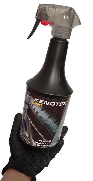 Kenotek TYRE&PLASTIC GLOSS 1L - renowacja czernidło do opon