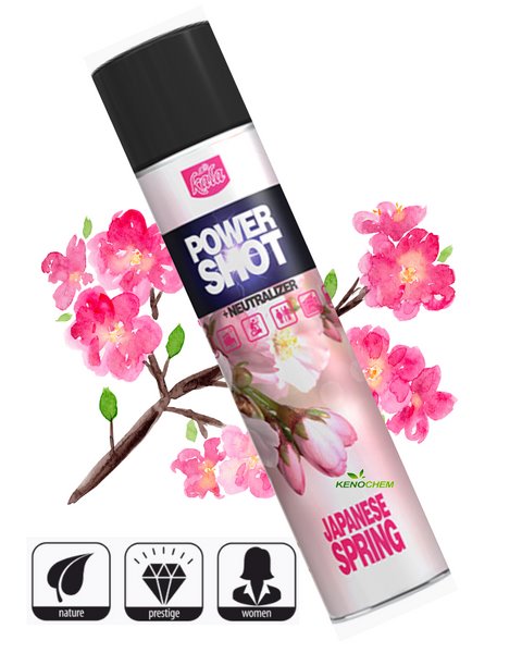 Kala POWER SHOT Japanese Spring 600ml - odświeżacz powietrza