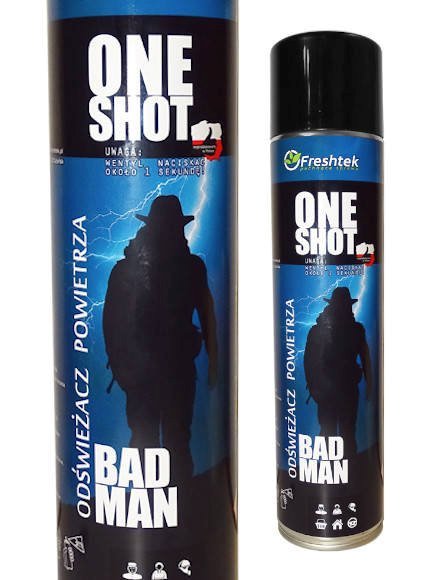 Freshtek ONE SHOT 600ml odświeżacz powietrza - Bad Man