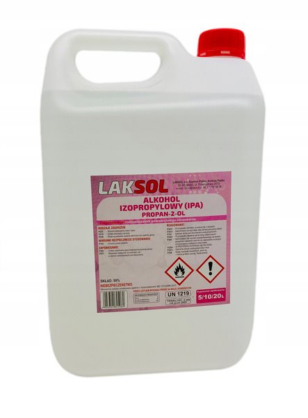 IPA Izopropanol 99% 5L - płyn do odtłuszczania powierzchni