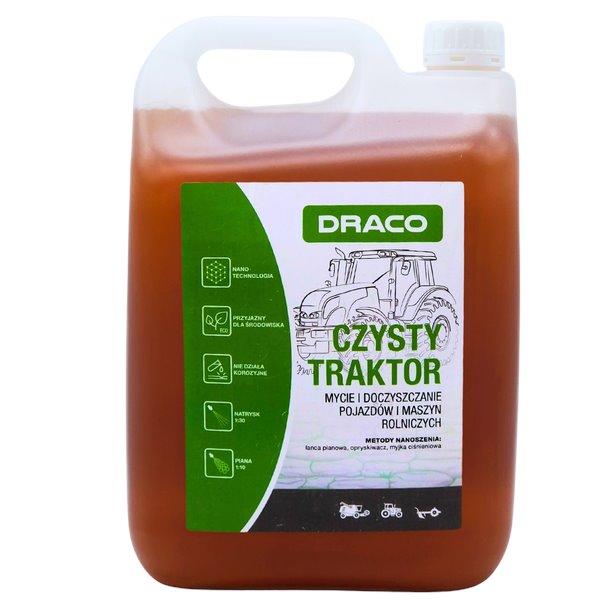 Draco CZYSTY TRAKTOR 5L - piana do mycia maszyn rolniczych