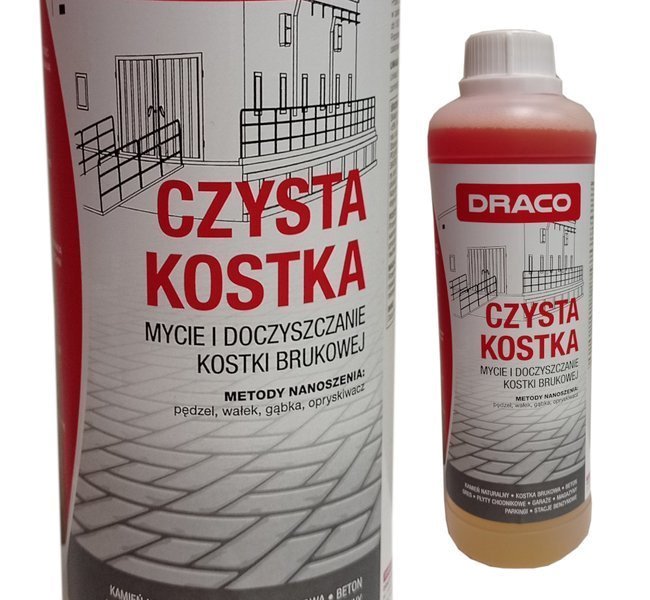 Draco CZYSTA KOSTKA 1L - mycie odtłuszczanie kostki brukowej
