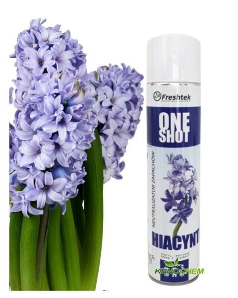 Freshtek ONE SHOT 600ml odświeżacz powietrza - Hiacynt