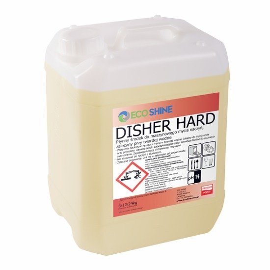Eco Shine DISHER HARD 12kg - płyn do mycia naczyń w zmywarce