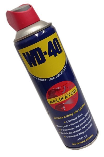 WD-40 450ml - Smaruje i odtłuszcza z aplikatorem ze słomką