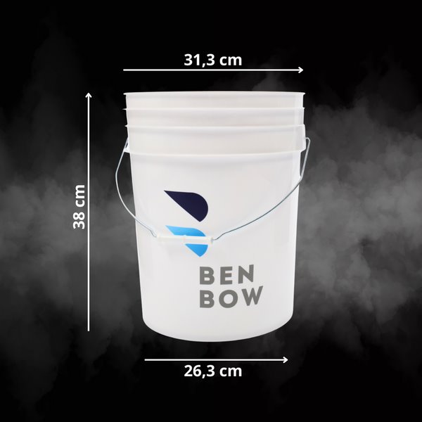 BenBow Wiadro detailingowe białe 20L + separator
