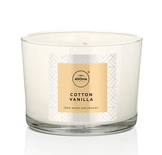 Aroma Zestaw Patyczki zapachowe + Świeca - Cotton Vanilla