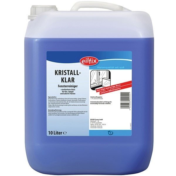 Eilfix KRISTALL KLAR 10L - płyn do mycia szyb z alkoholem