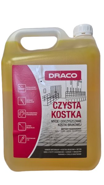 Draco Czysta Kostka 5L - Mycie Odtłuszczanie Kostki Brukowej
