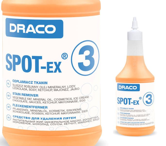 Draco SPOT-EX 3 odplamiacz 750ml - na lody czekolada olej sosy