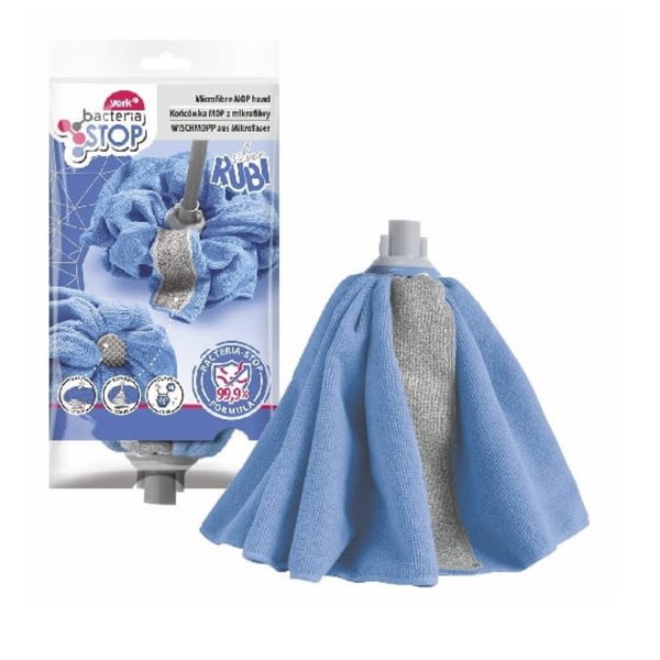 Mop Sukienka RUBI Silver Bacteria Stop z gumowym skrobakiem