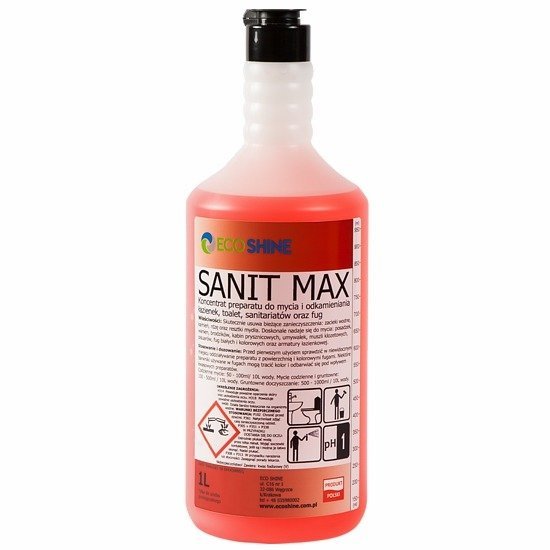 Eco Shine SANIT MAX 1L - odkamieniacz toalet koncentrat