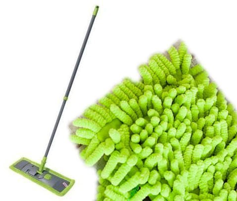 York Mop SALSA 43cm - płaski z mikrofibry zielony