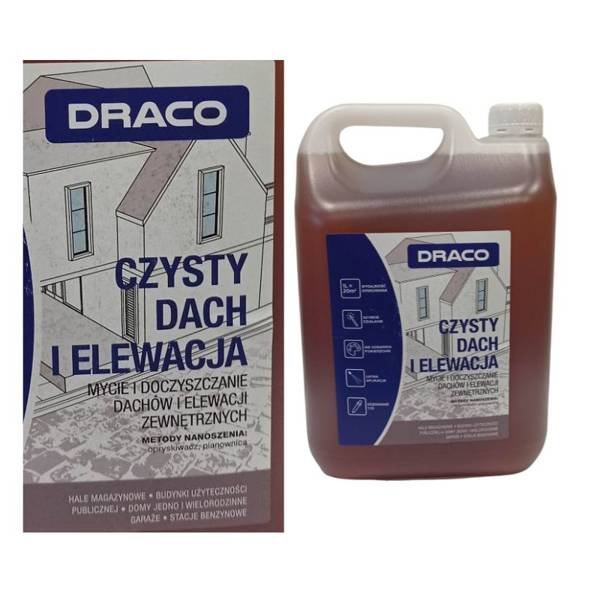 Draco CZYSTY DACH i elewacja 5L - płyn do mycia elewacji