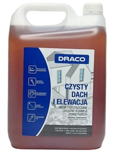 Draco CZYSTY DACH i elewacja 5L - płyn do mycia elewacji