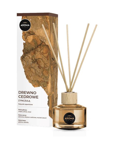 Aroma Patyczki zapachowe 50ml - Drewno Cedrowe Paczulą