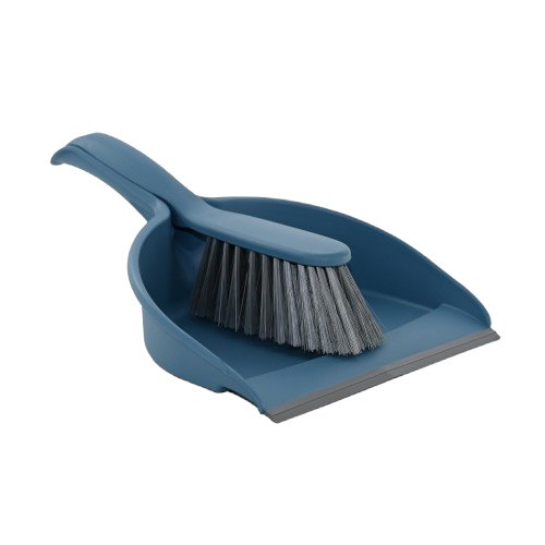 Zmiotka z szufelką COMPACT z gumą - miękkie włosie