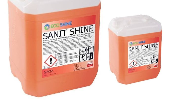 Eco Shine SANIT SHINE 5L - pianka do odkamieniania toalet
