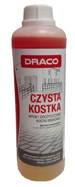 Draco CZYSTA KOSTKA 1L - mycie odtłuszczanie kostki brukowej