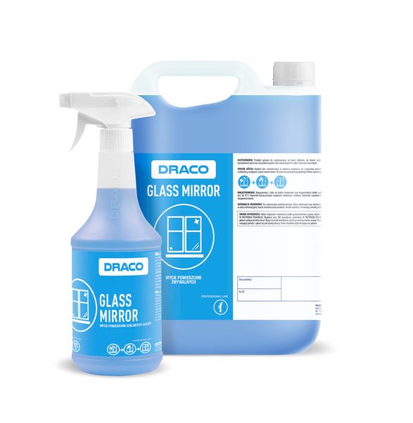 Draco GLASS & MIRROR 750ml - mycie okien luster bez smug