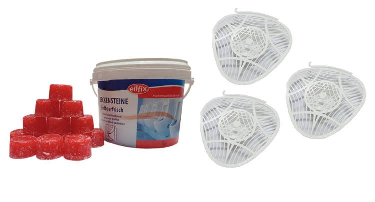 Eilfix Kostki Do Pisuaru 1kg + 3 sitka - neutralizacja odoru
