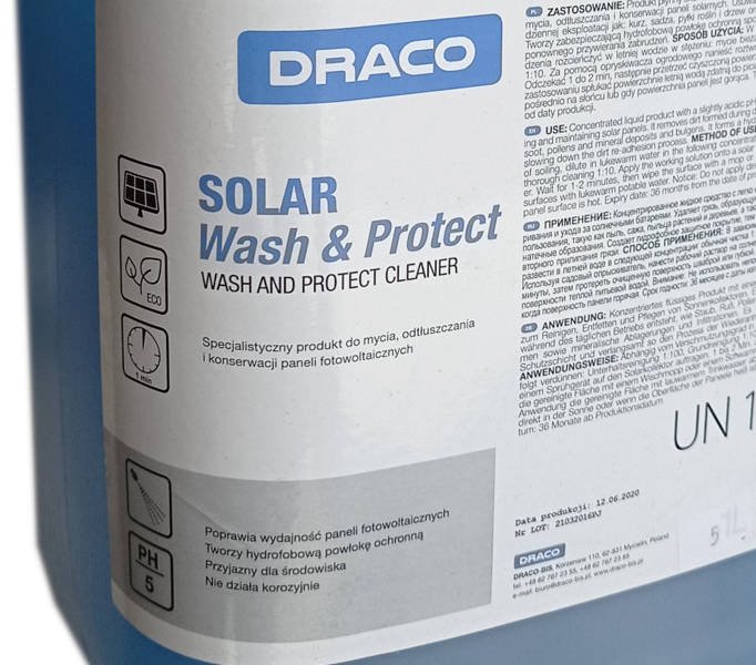 Draco SOLAR Wash & Protect 5L - płyn do solarów