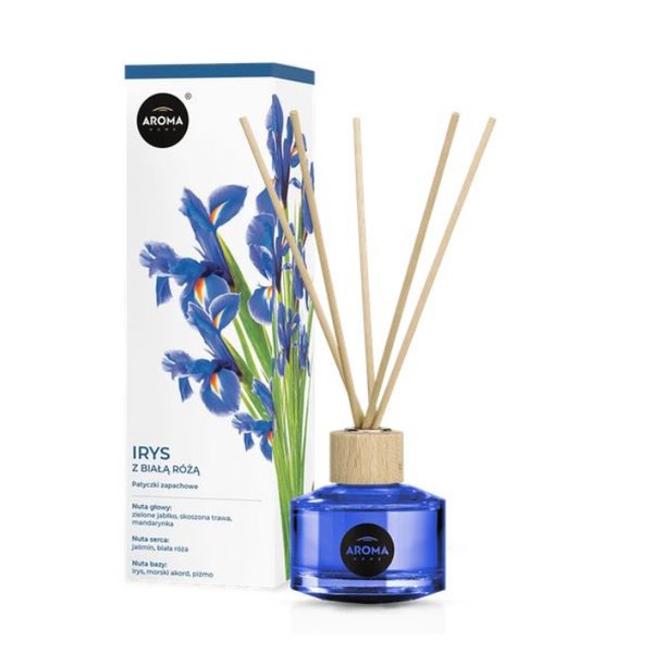 Aroma Patyczki zapachowe 50ml - Irys z Białą różą