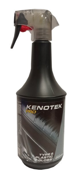 Kenotek TYRE&PLASTIC GLOSS 1L - renowacja czernidło do opon