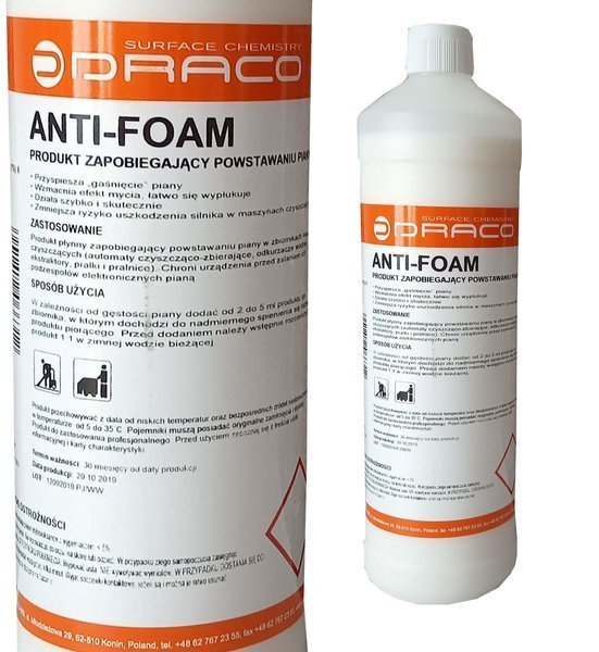 Draco ANTI-FOAM 1L - zapobiega powstawaniu piany