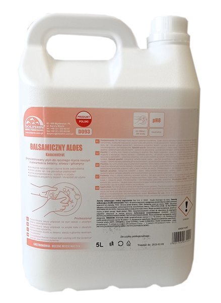 Dolphin Balsamiczny Aloes 5L - płyn do ręcznego mycia naczyń