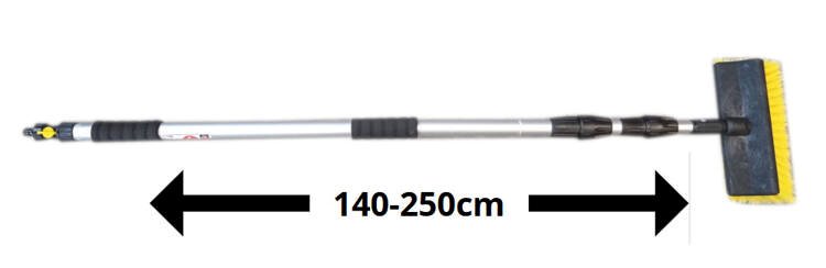 Szczotka teleskopowa do mycia solarów 1,35m - 2,5m
