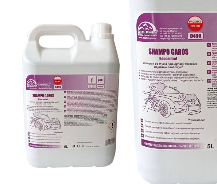 Dolphin SHAMPO CAROS 5L - szampon do ręcznego mycia do myjek