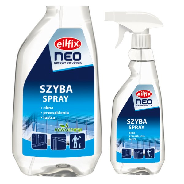 Eilfix SZYBA spray1L - płyn do mycia szyb okien przeszkleń