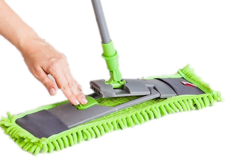 York Mop SALSA 43cm - płaski z mikrofibry zielony
