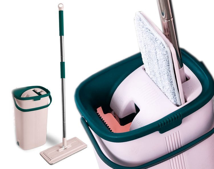 York Mop płaski wyciskany z wiadrem HANDY dwa pojemniki