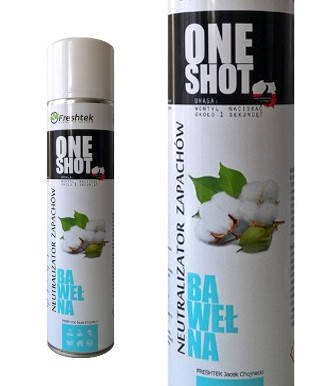 Freshtek ONE SHOT 600ml odświeżacz powietrza - Bawełna