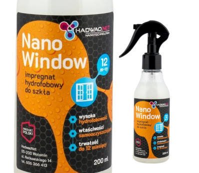 HaDwaO NANO WINDOW 200 ml - impregnat hydrofobowy do szkła