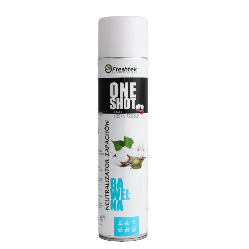 Freshtek ONE SHOT 600ml odświeżacz powietrza - Bawełna