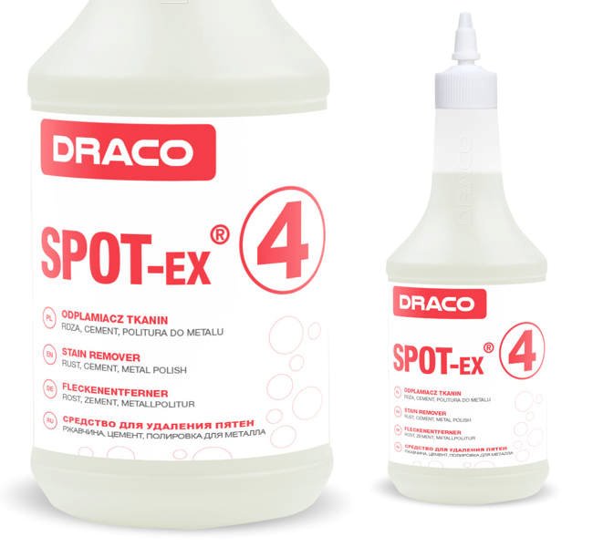 Draco SPOT-EX 4 Odplamiacz 750ml - do ubrań na rdzę cement