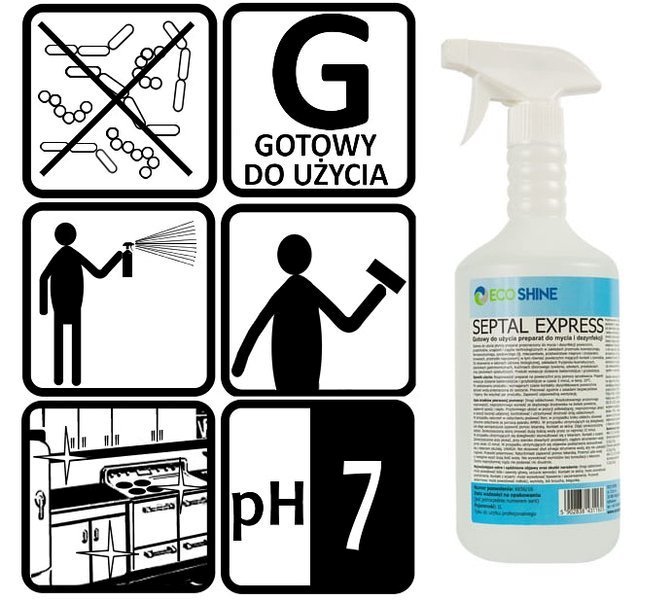 Eco Shine SEPTAL EXPRESS 1L - Płyn do Dezynfekcji