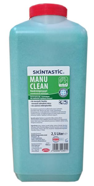 Eilfix MANU CLEAN 2,5L - żel do mycia rąk z mikrogranulkami
