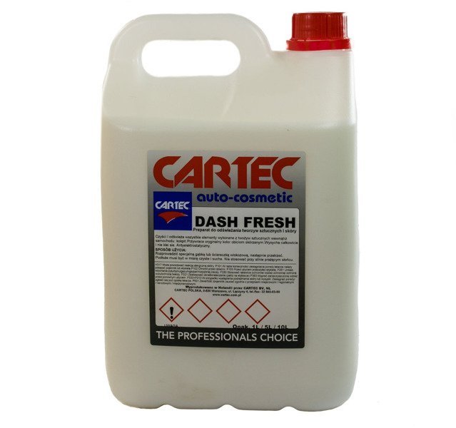 Cartec DASH FRESH 5L - mleczko do odświeżania kokpitu skóry