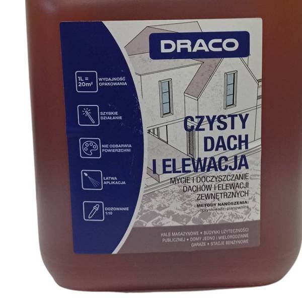 Draco CZYSTY DACH i elewacja 5L - płyn do mycia elewacji
