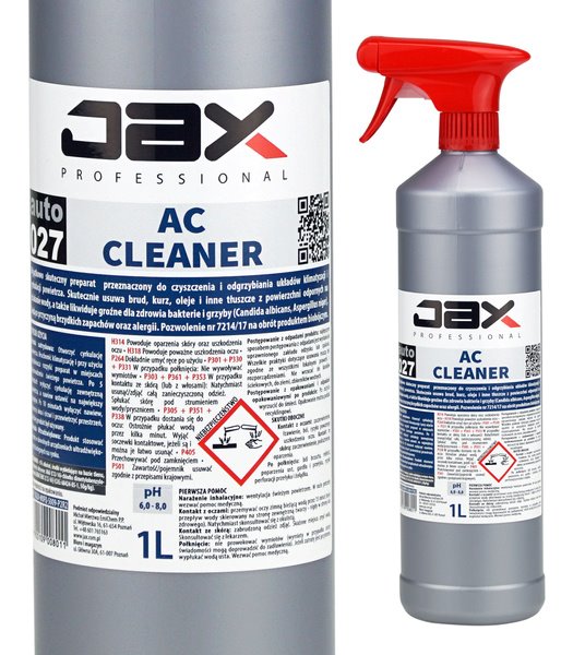 JAX27 AC Cleaner 1L - Płyn do Odgrzybiania Klimatyzacji d