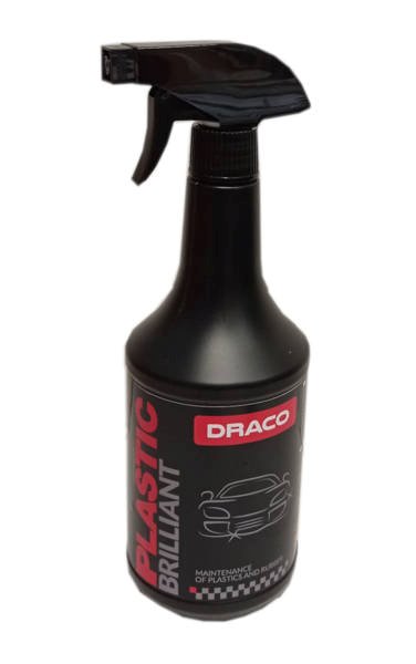 Zestaw Gąbka + Draco PLASTIC Brilliant - pielęgnacja tworzyw