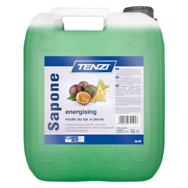TENZI SAPONE ENERGIZING - Mydło w płynie - Zapach Guarany - 5L